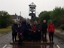 Starting the Herts Way in the rain